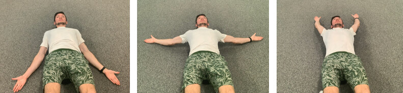 Snow Angels on the foam roller