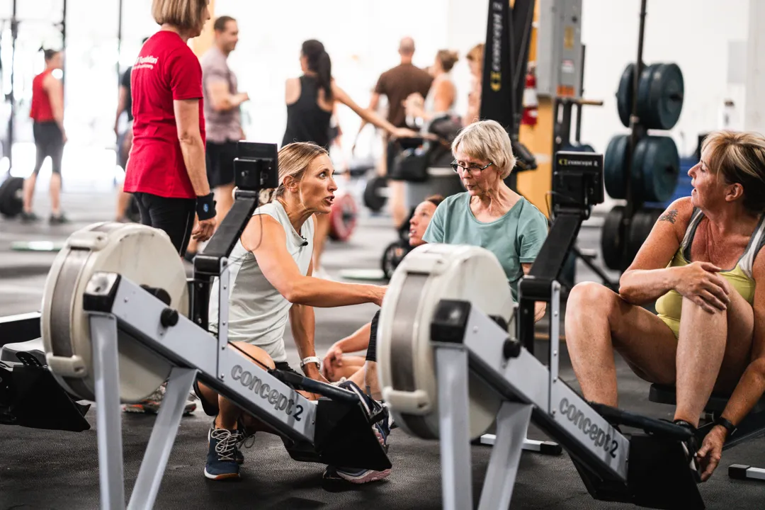 Fitness class for women