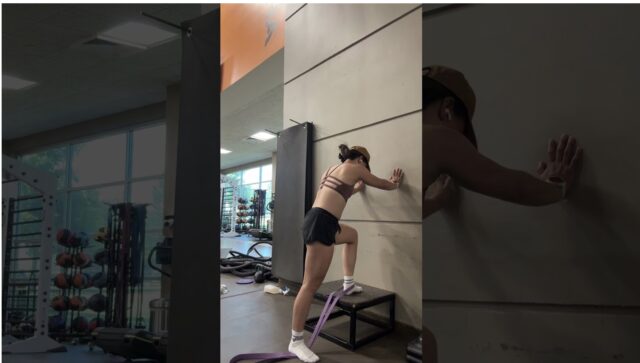 Anterior glide mobilization with band