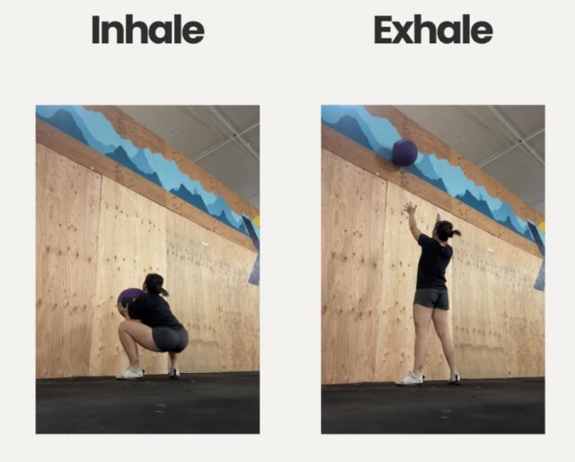 Two breath wall ball cycle