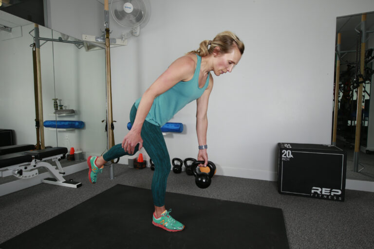 single leg ankle exercise